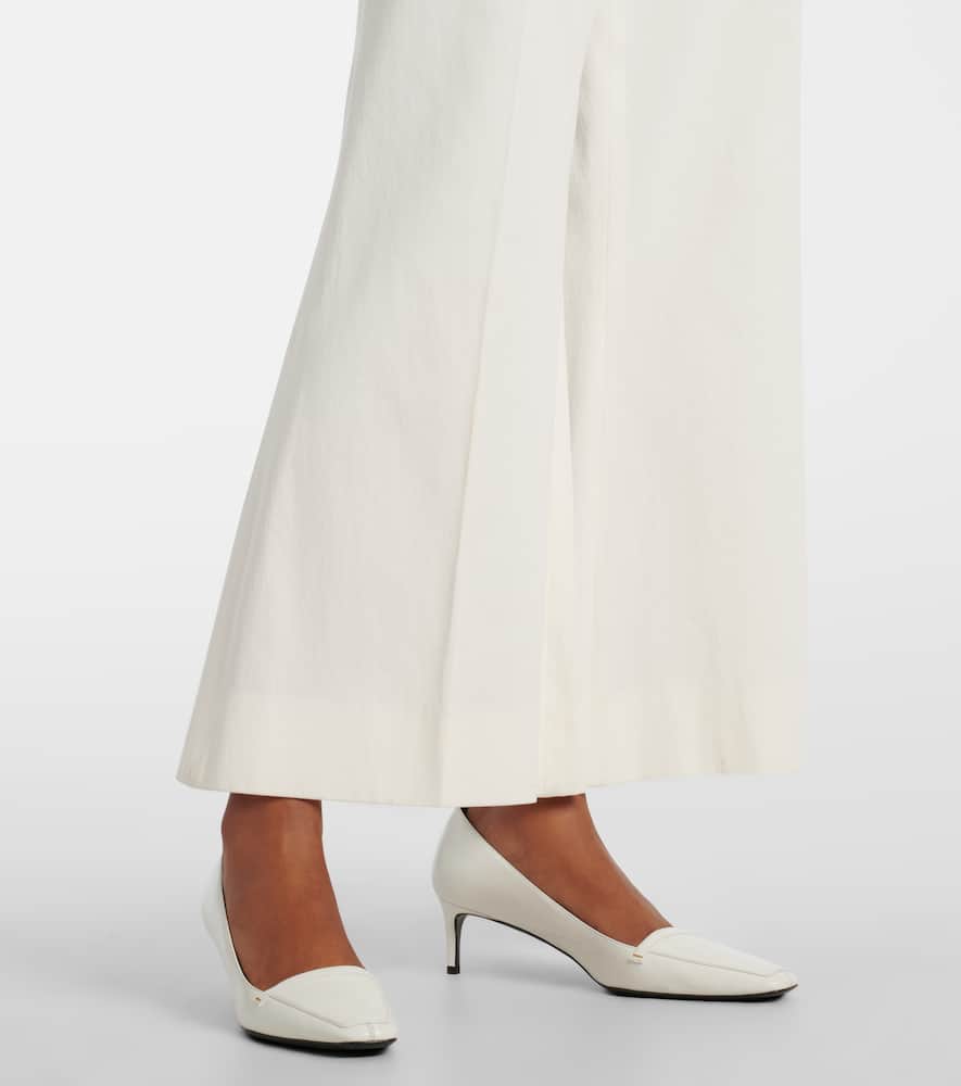 Walter cotton canvas flared pants
