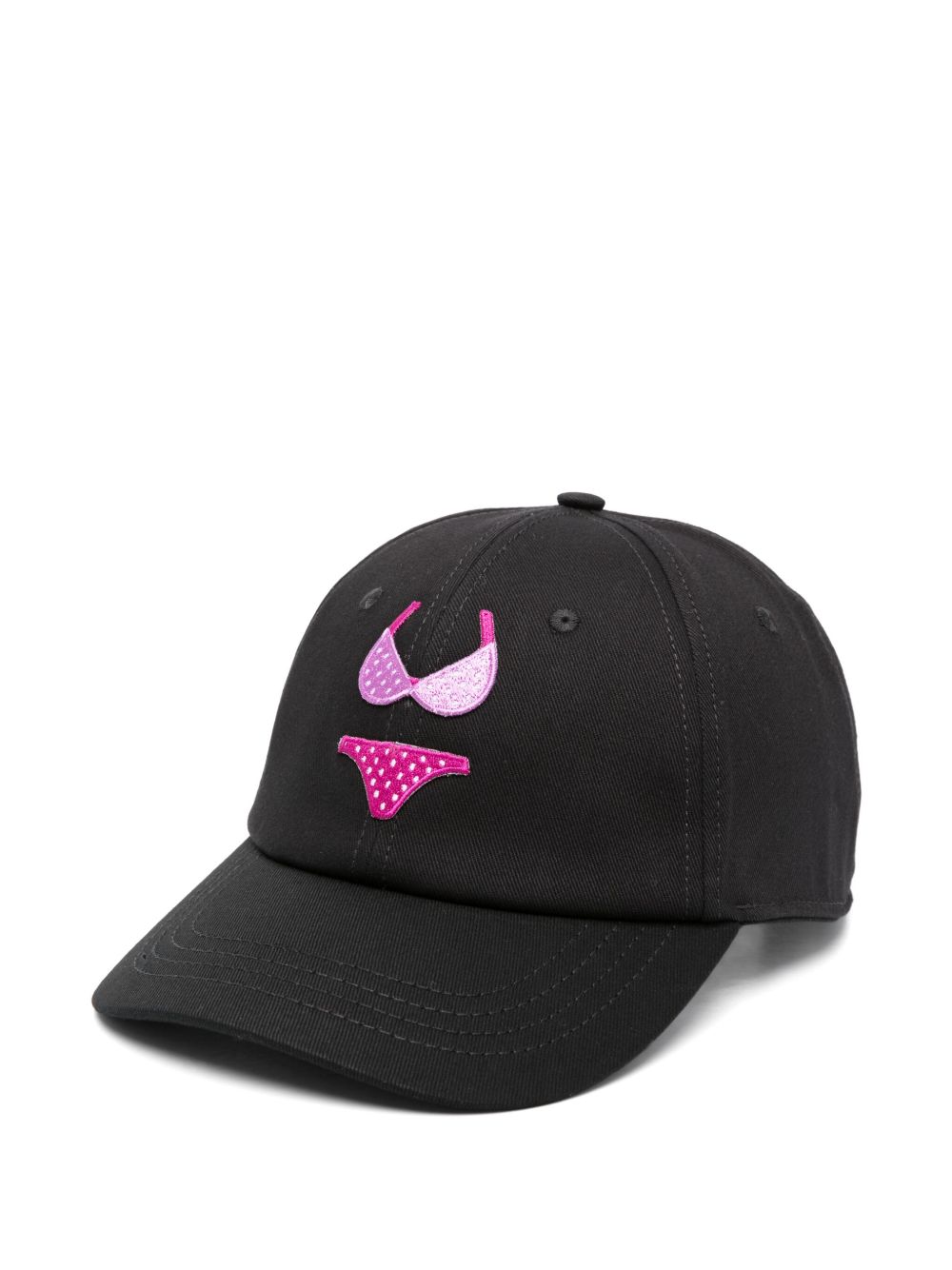 Embroidered baseball cap - Black