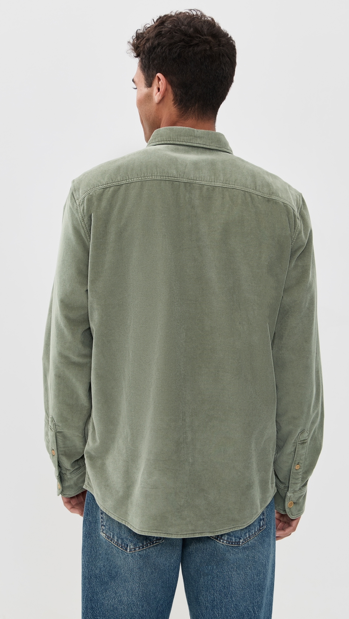 Stretch Terry Corduroy Workshirt Light Pine