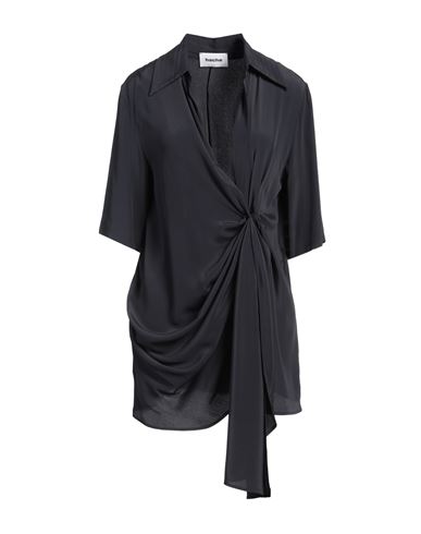 Woman Top Charcoal Size 4 Acetate, Silk