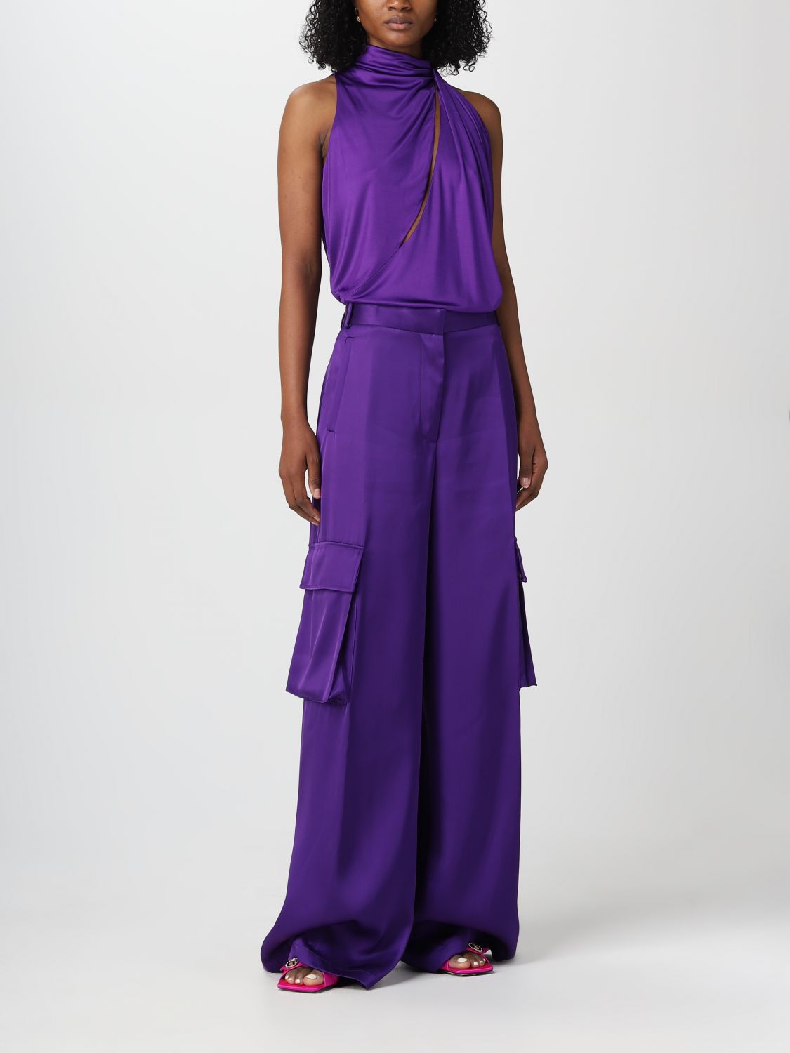 Pants Woman color Violet