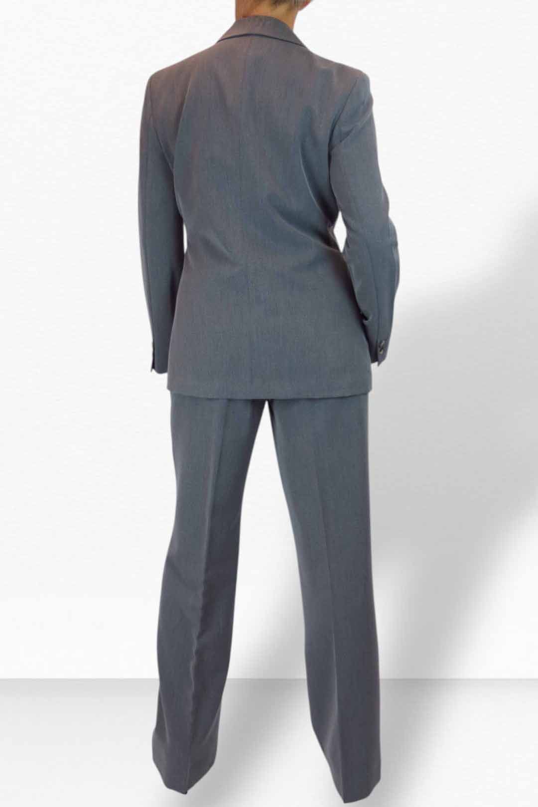 Paulo Due 2 Piece Tailored Trouser Suit In Grey