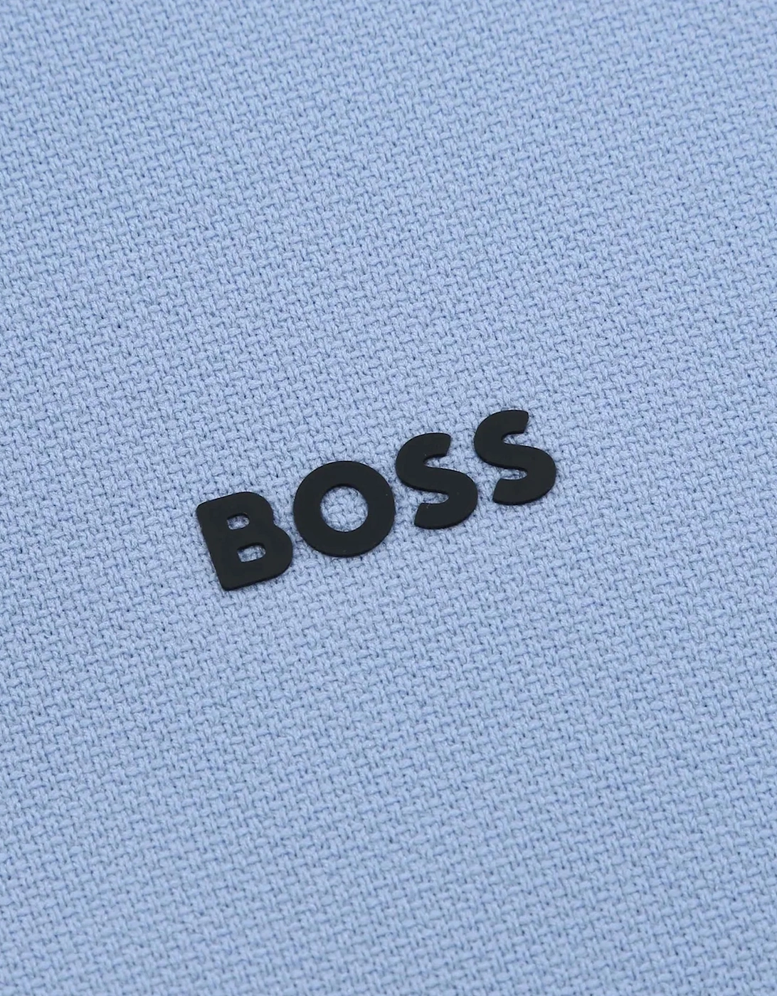 Men's Boss K_seamless Tech_qz Half Zip Knitwear Open Blue - Size: 44