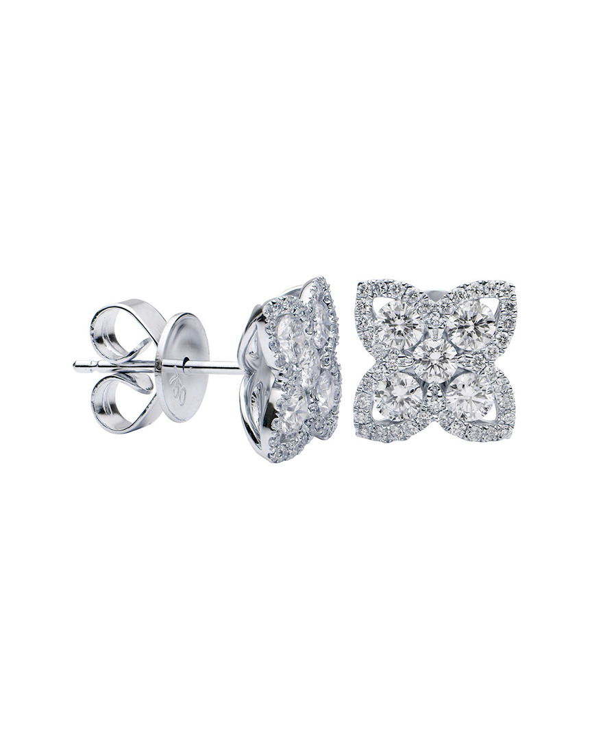 Suzy Levian 여성 18K 0.91 Ct. Tw. Diamond Studs