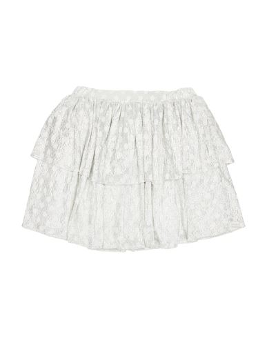 Kid Girl Kids' skirt Silver Size 12 Polyester