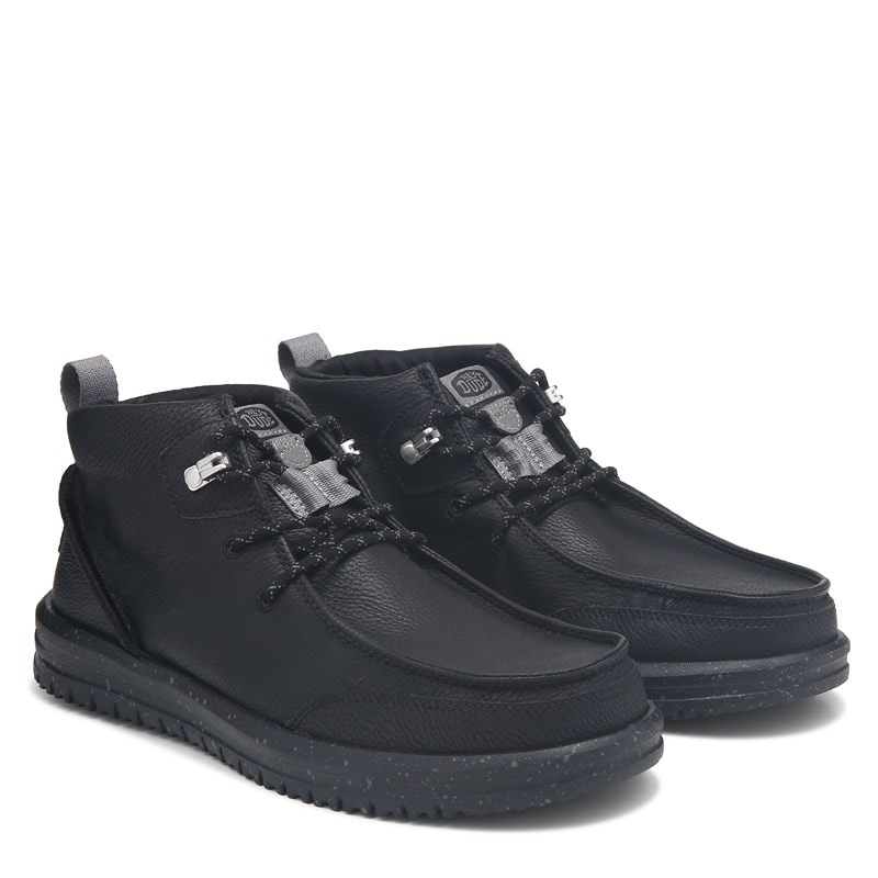 Men's Bradely Chukka Classic Casual Boots (Black/Grey)