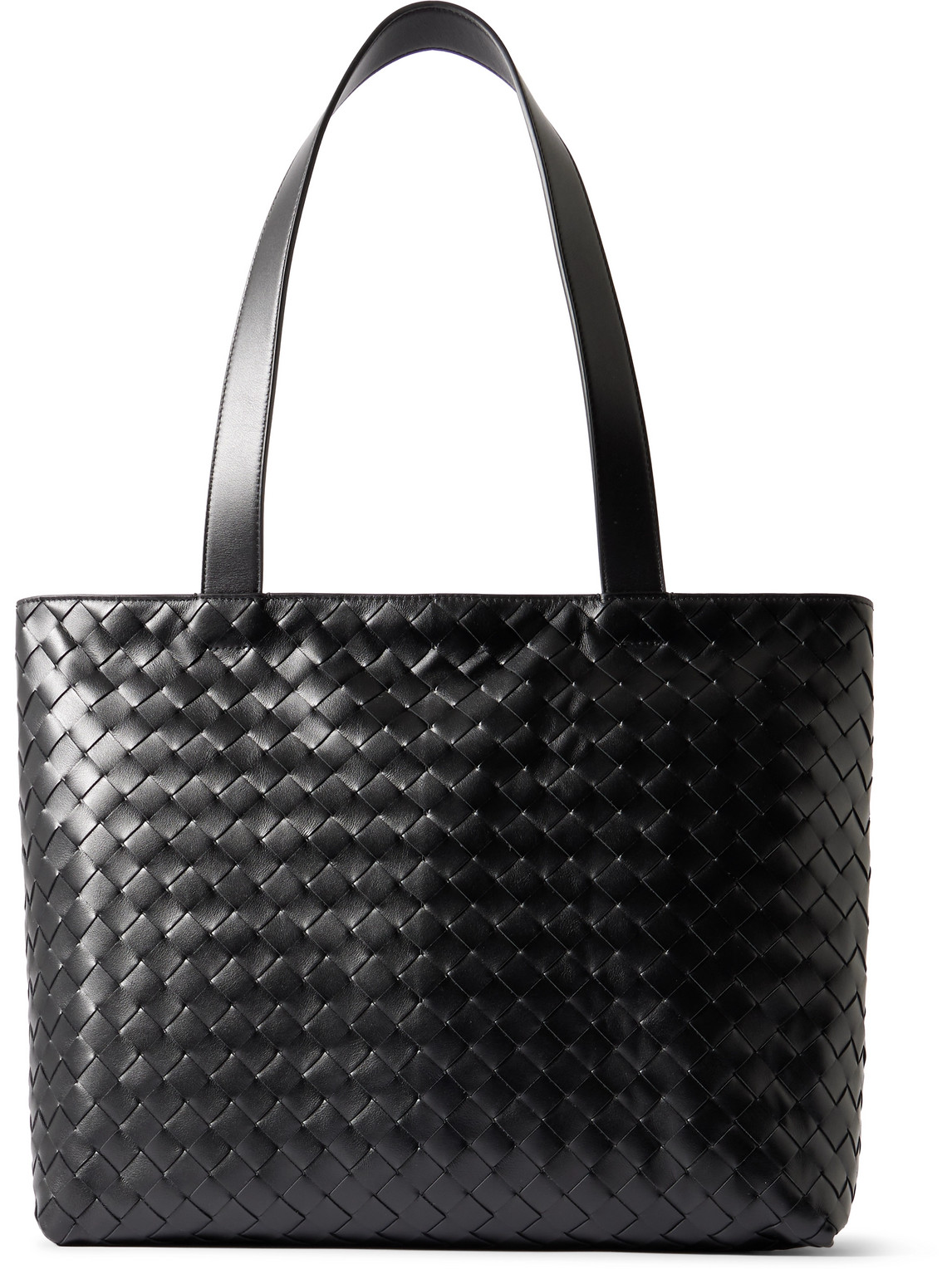 Avenue Small Intrecciato Leather Tote Bag