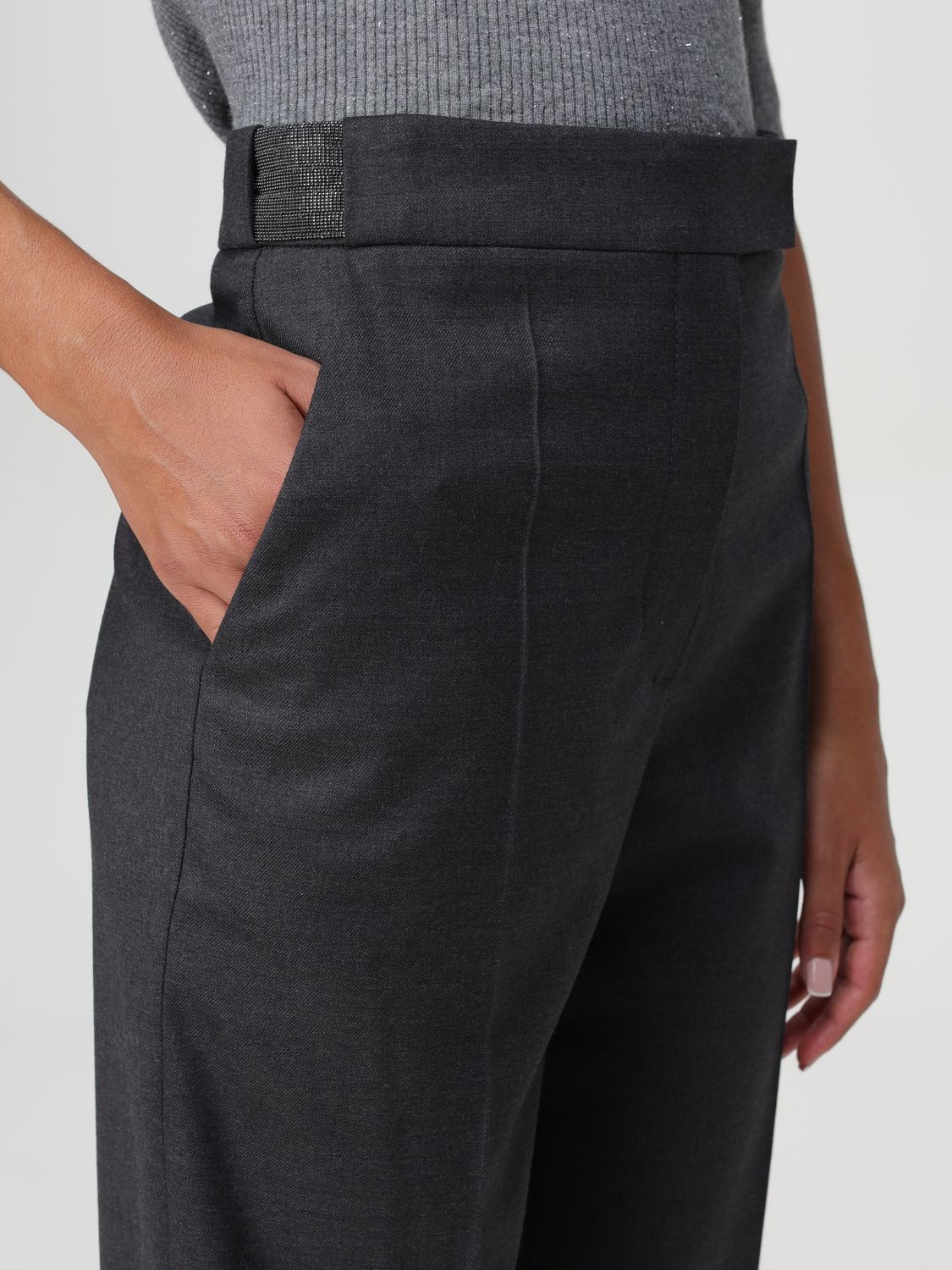 Tailored slim trousers - Black