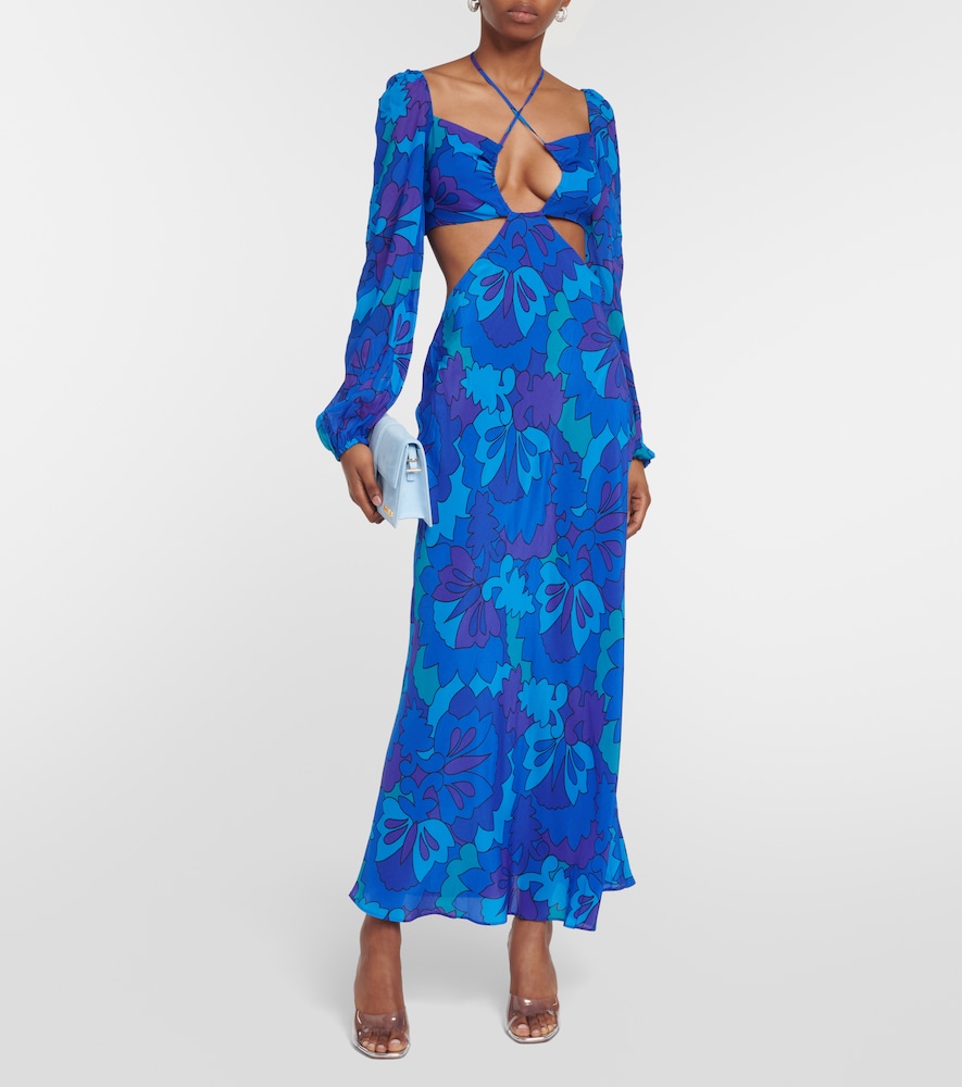 Kamilla printed georgette maxi dress