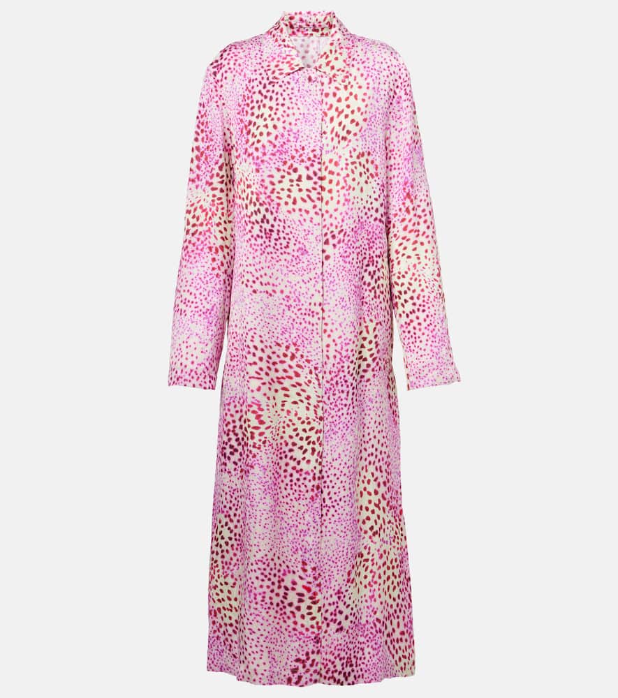 Printed jacquard coat