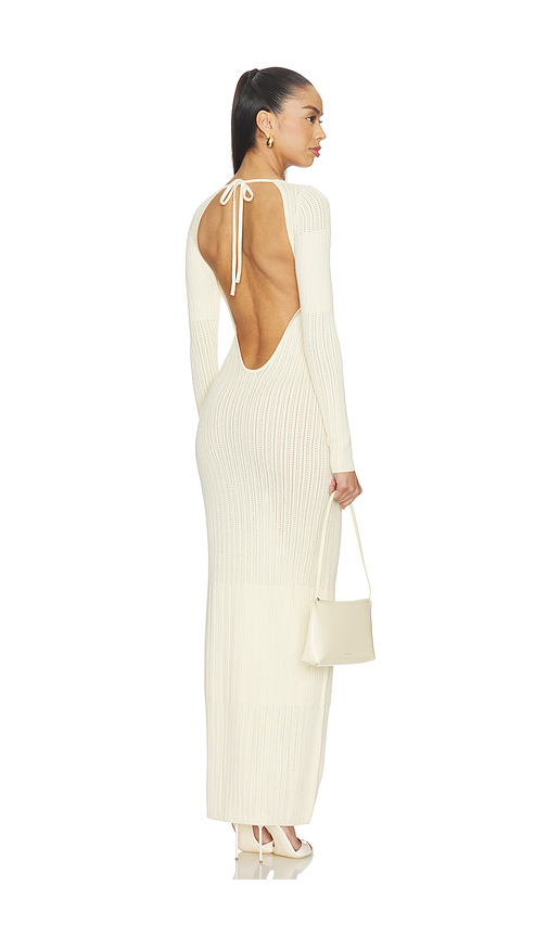 Lovers and Friends Doreen Pointelle Maxi Dress in Ivory. - L also in M, S, XL