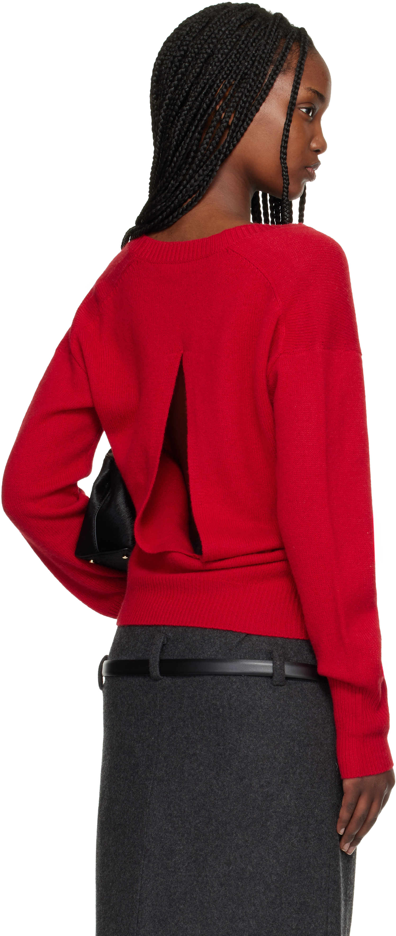 Red U Neck Sweater