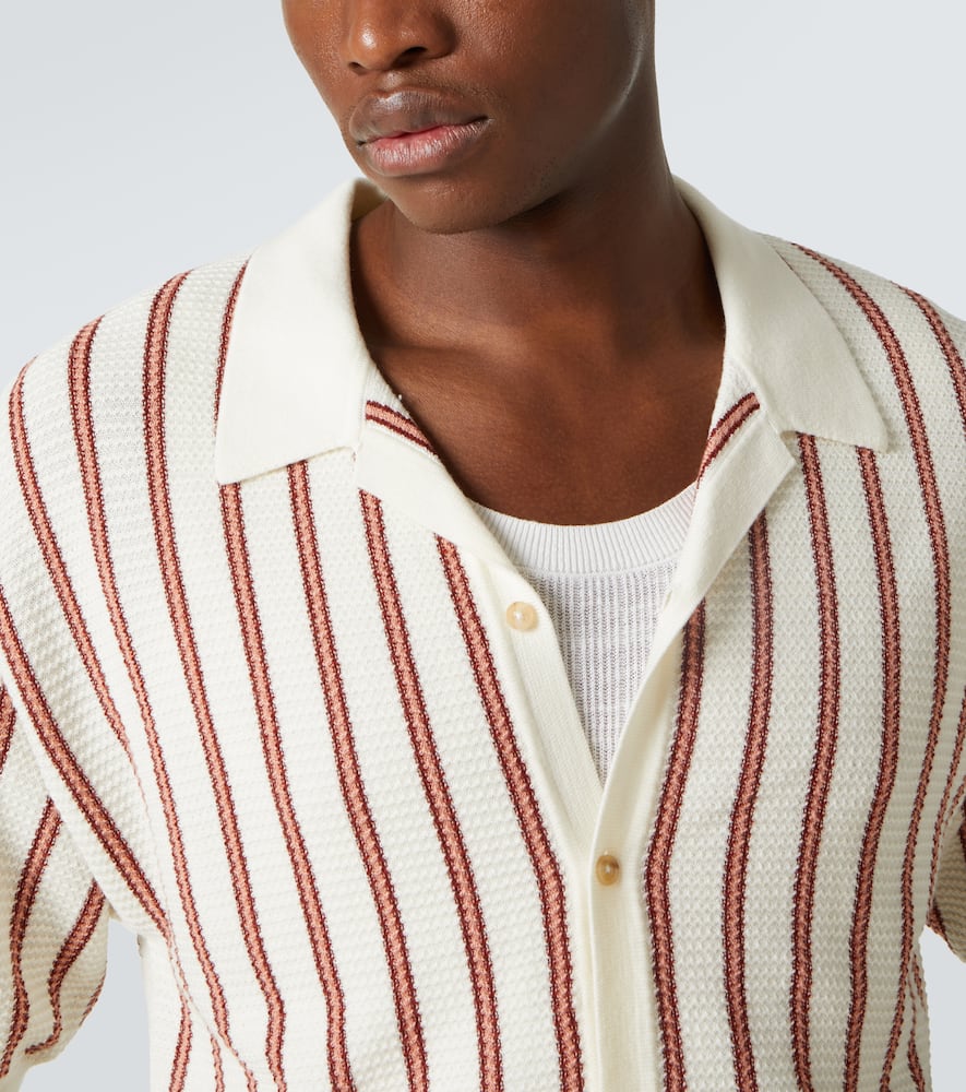 Striped wool shirt