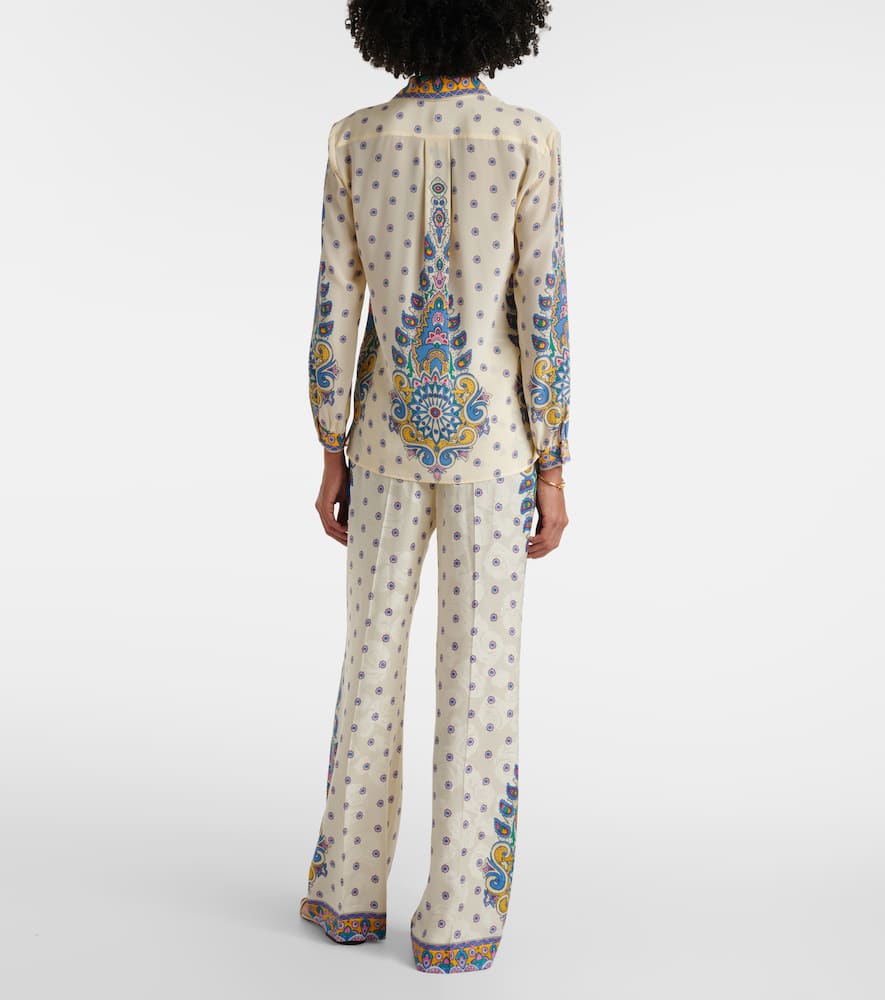 Printed silk shirt
