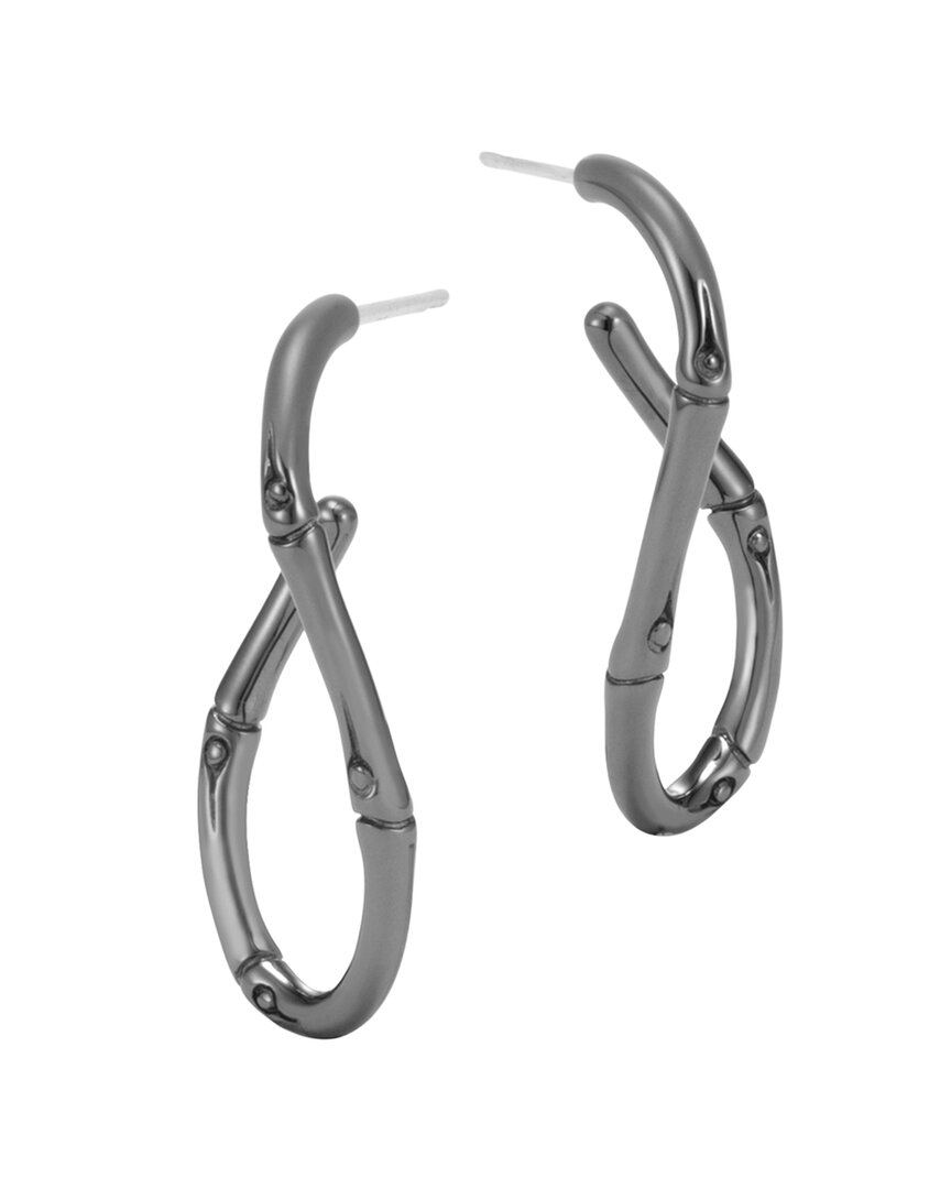 Silver Bamboo Earrings