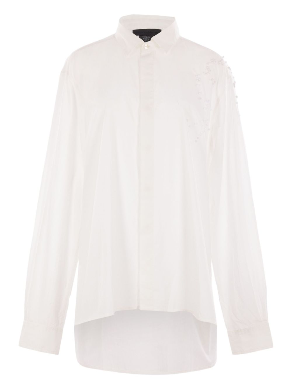 Embellished-detail shirt - White