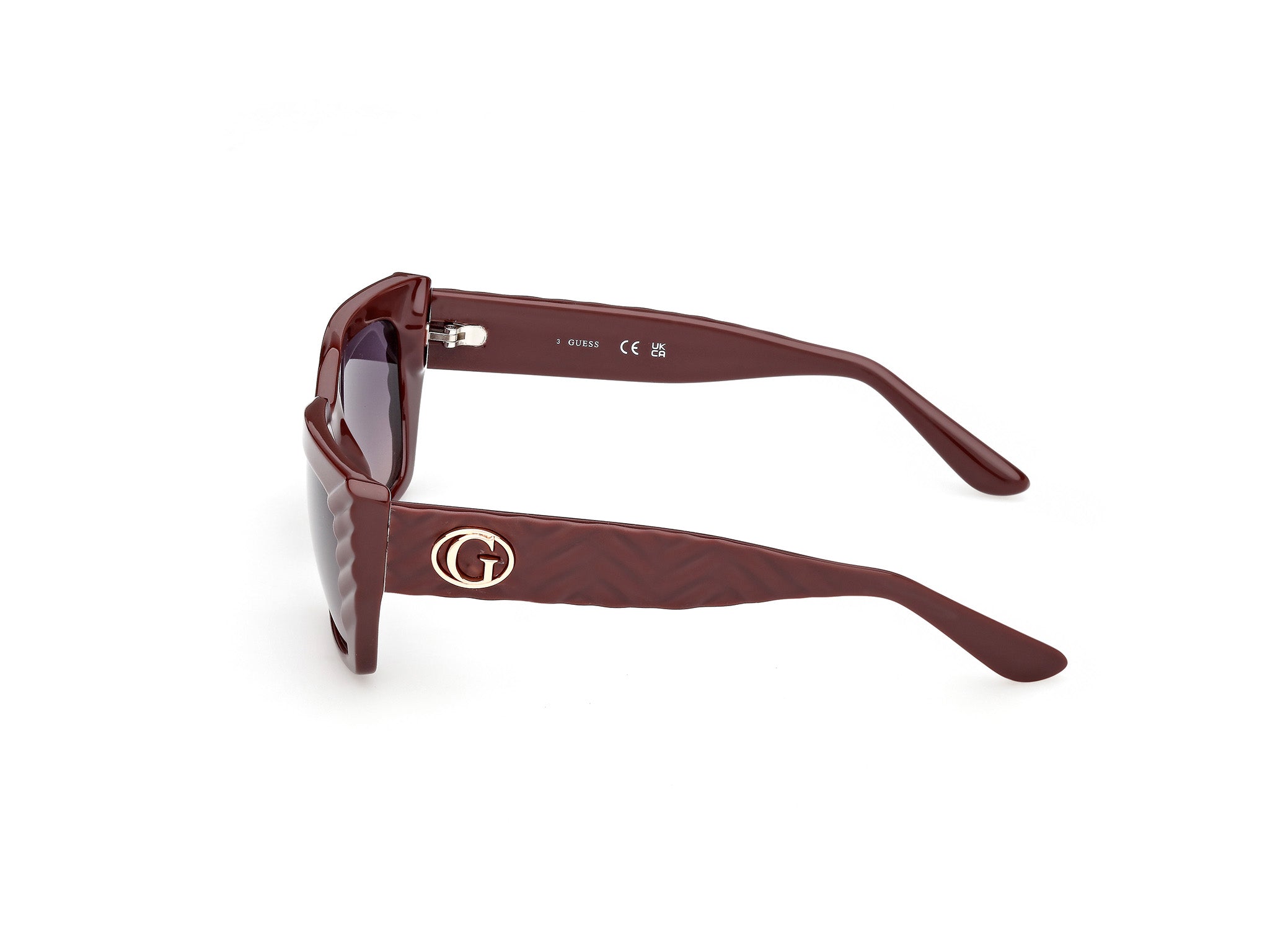 Guess Mujer Guess GU00254 69Z Gafas de sol Inyectado Burdeos Violeta Cuadrada Norma