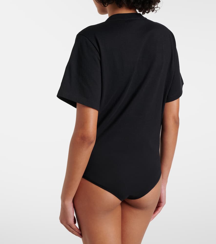 Logo cotton bodysuit
