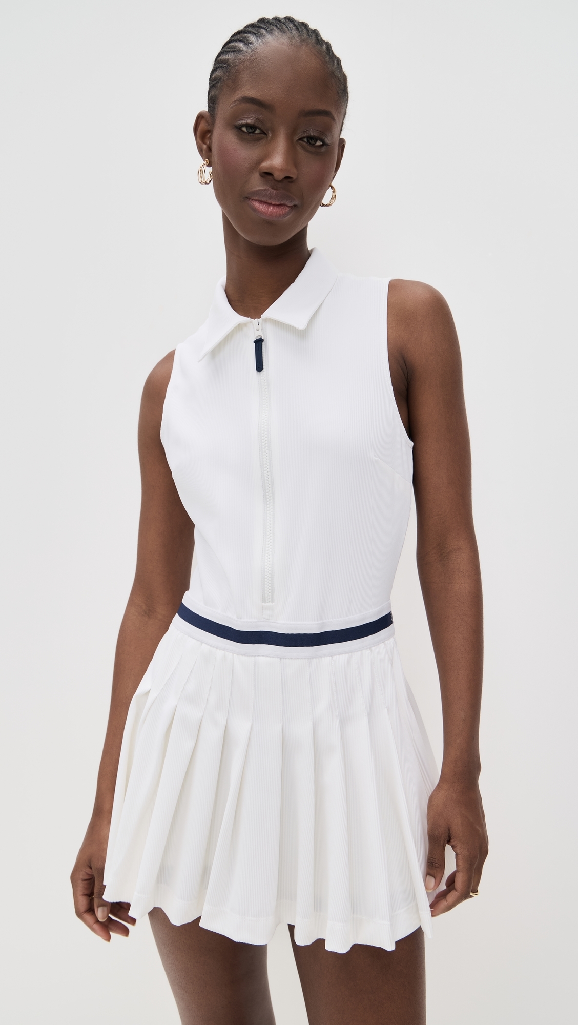 The Upside Renshaw Beth Pleated Dress White