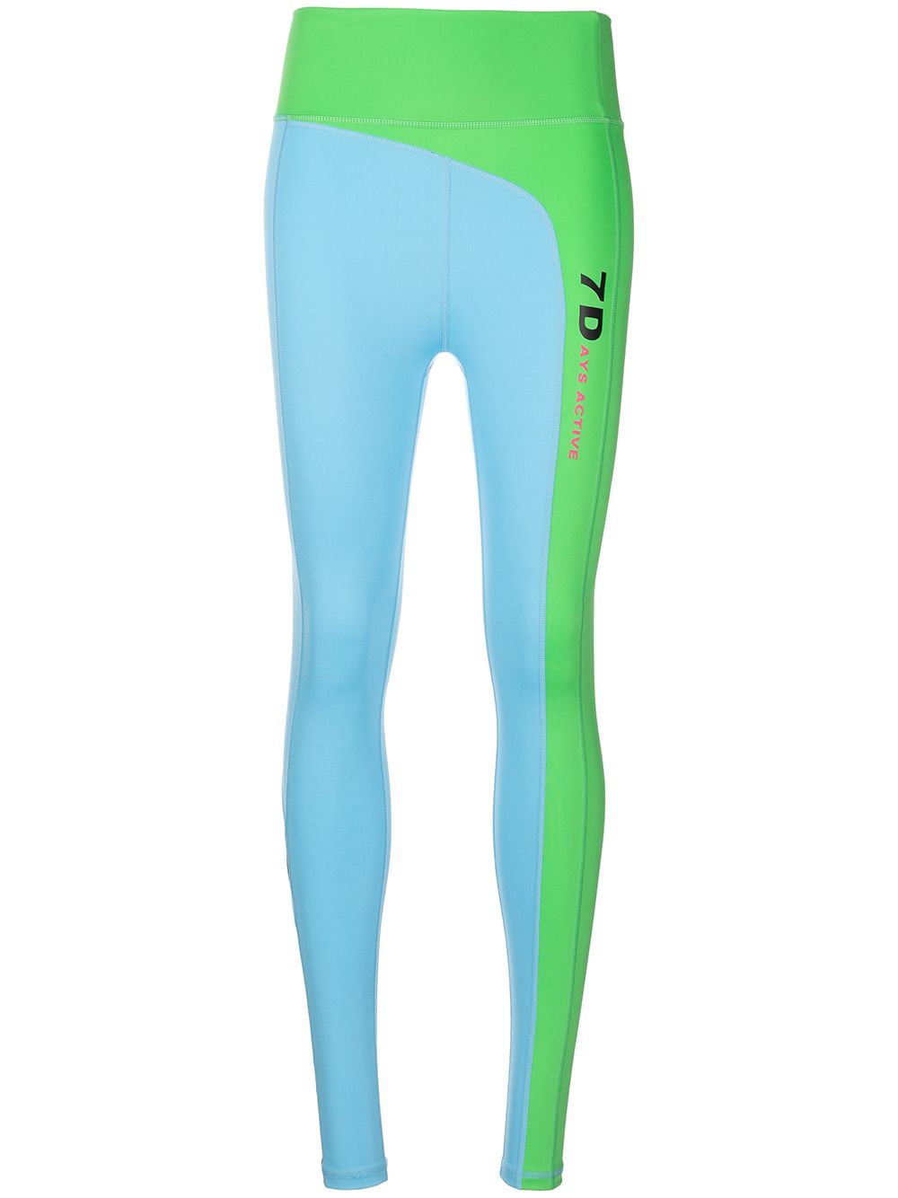 Logo-print leggings - Blue