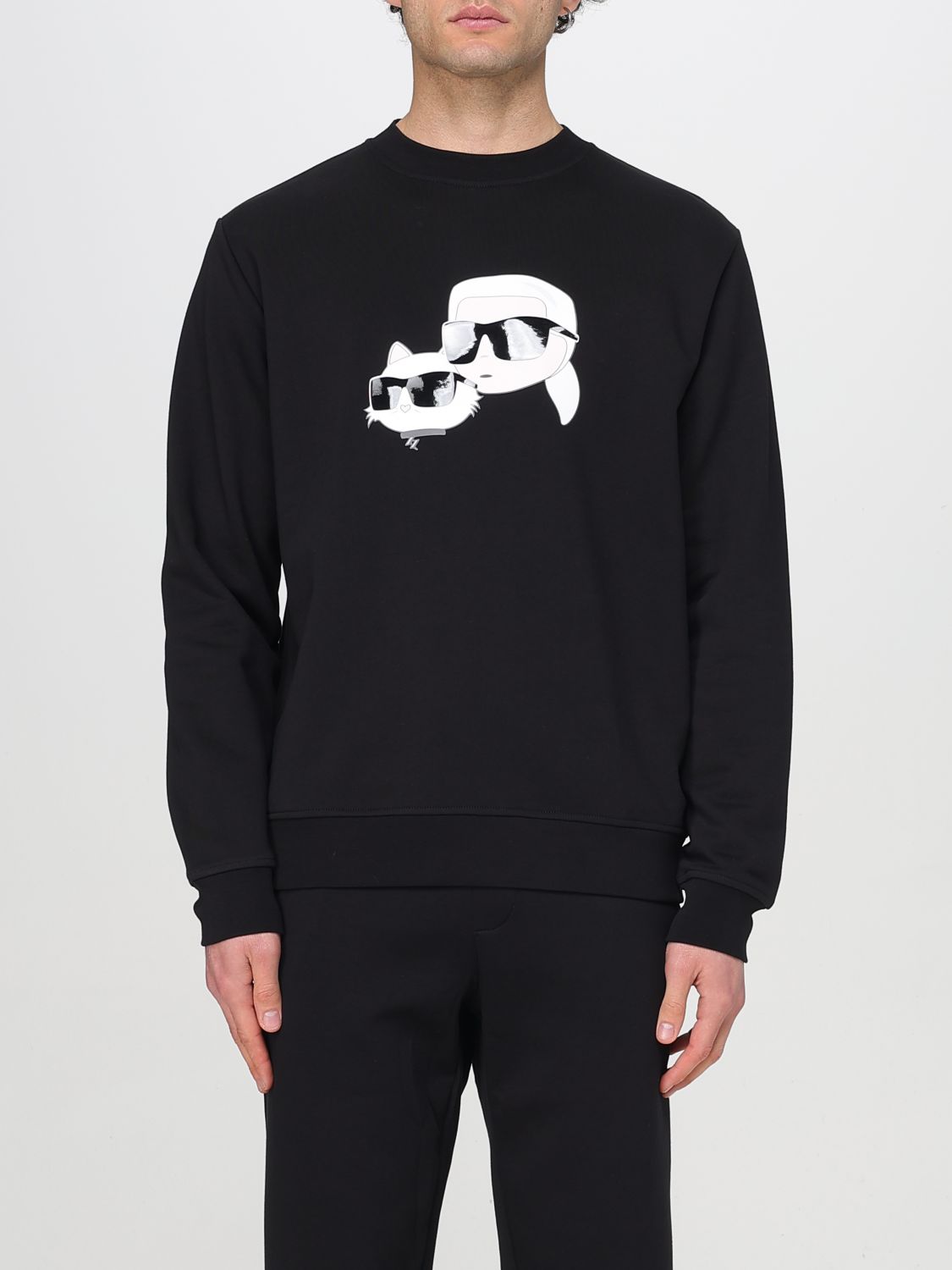 Sweatshirt KARL LAGERFELD Men color Black