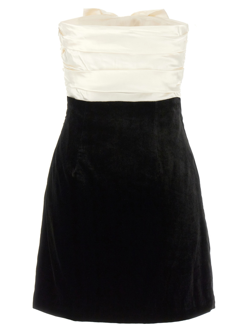 Mini Dress Velvet Duchesse Bow