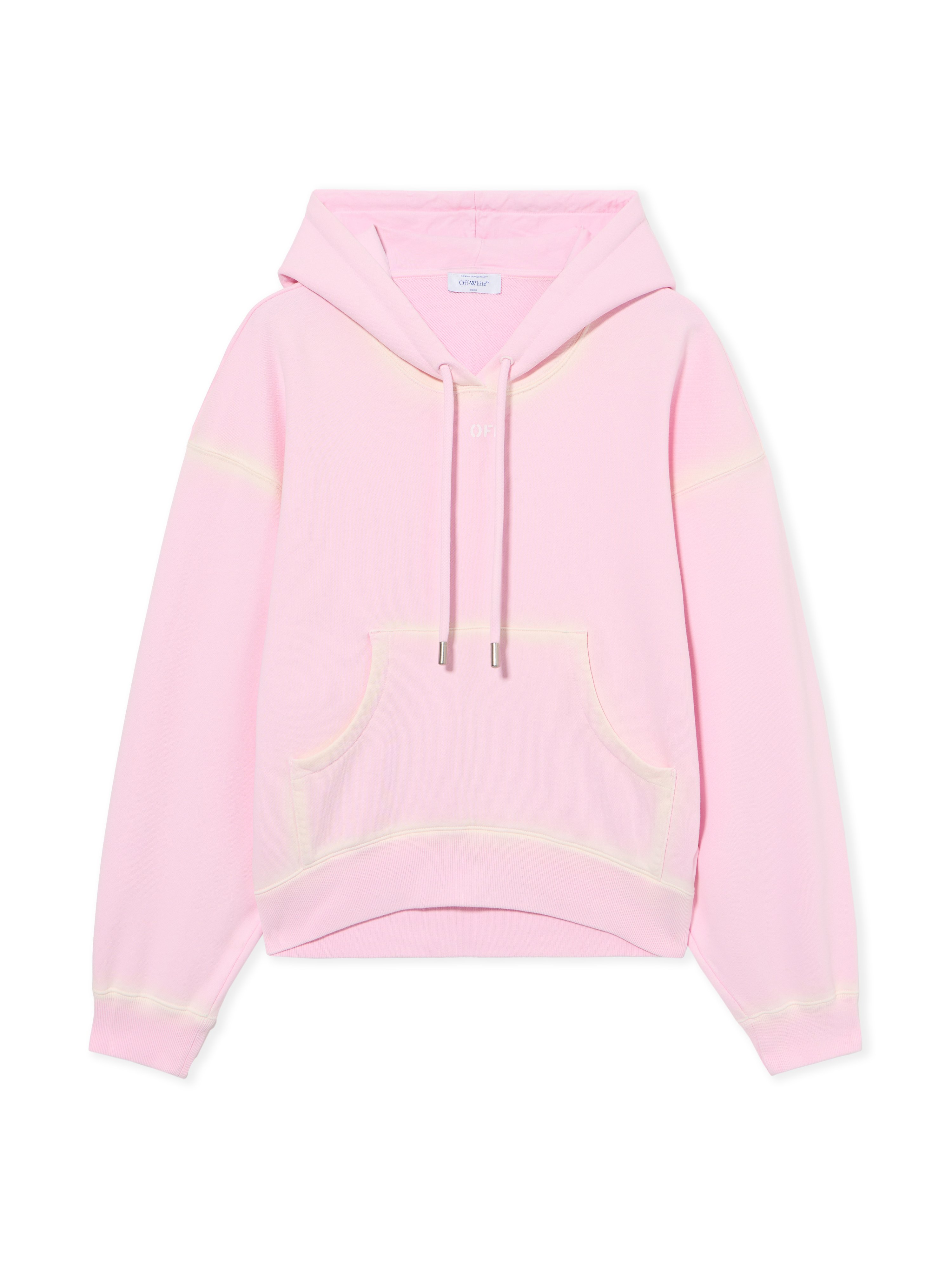 Spray Off Stamp Over Hoodie - Female Sweatshirts Soft Pink