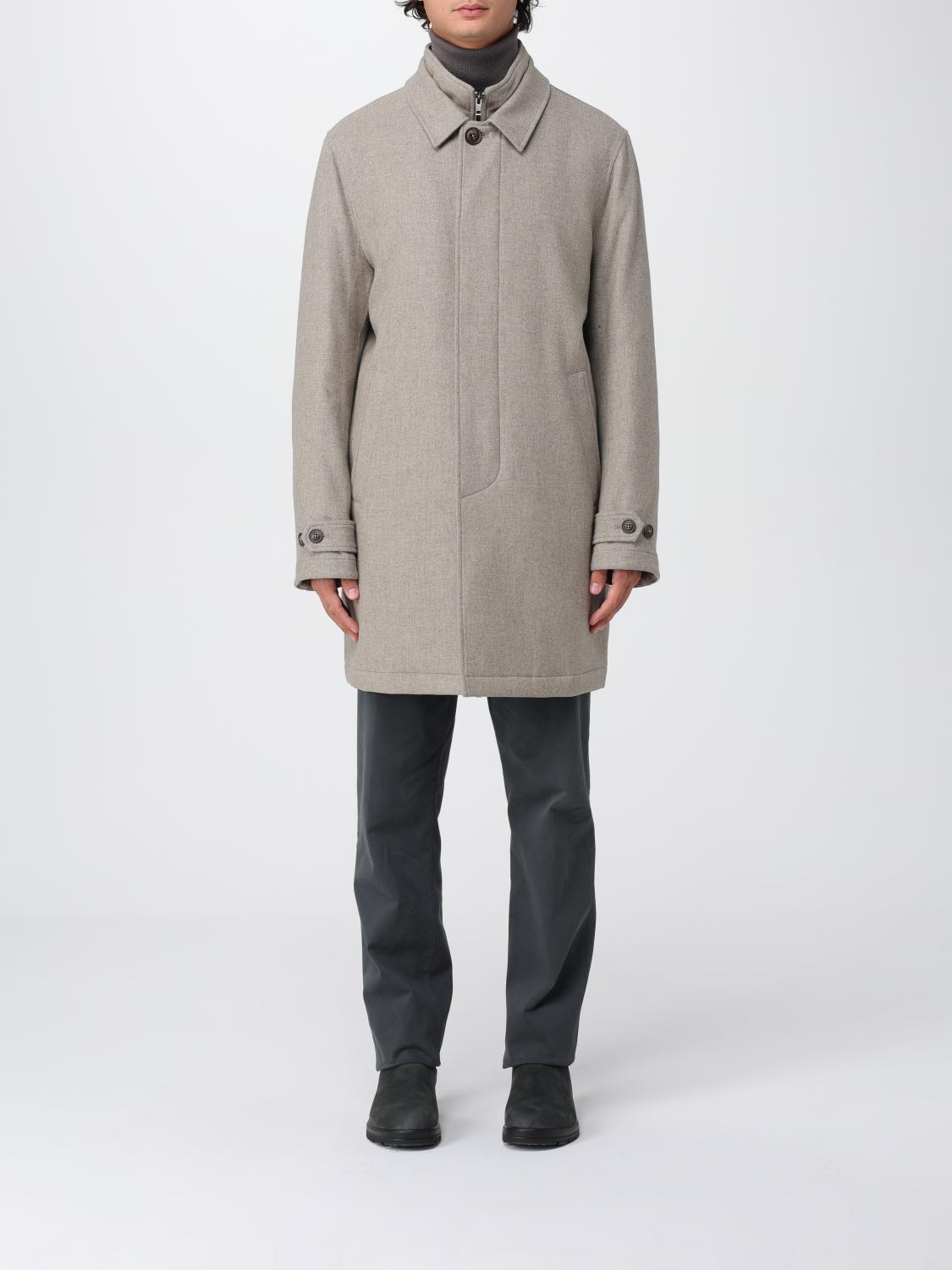 Coat Men color Beige