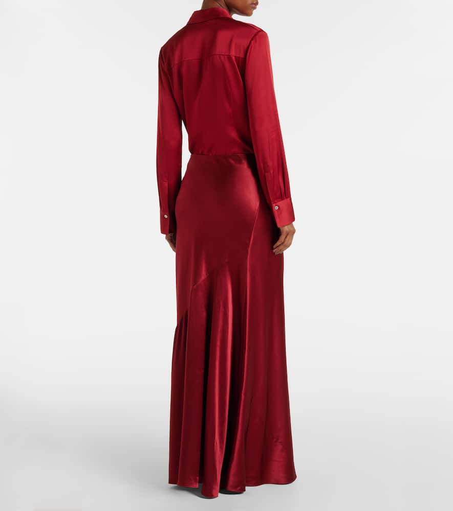 Vince Satin maxi skirt
