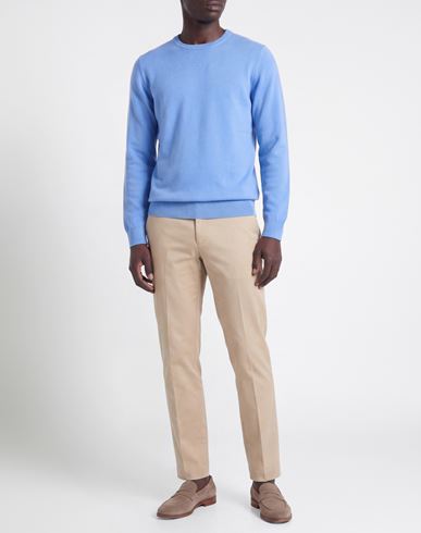 Man Sweater Azure Size 40 Merino Wool, Cashmere