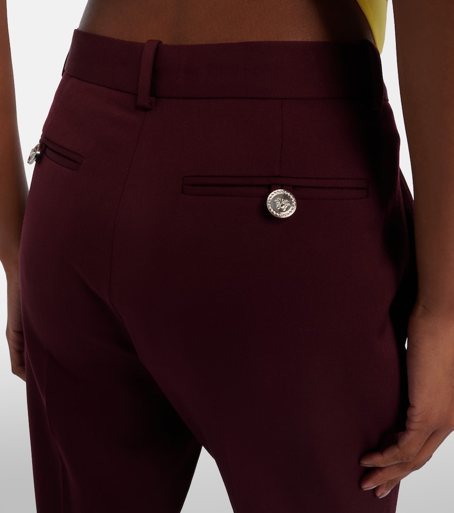 Wool flared pants