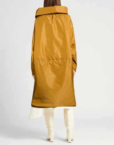 Woman Overcoat & Trench Coat Mustard Size 6 Polyester
