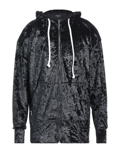 Man Sweatshirt Black Size S Polyester, Elastane