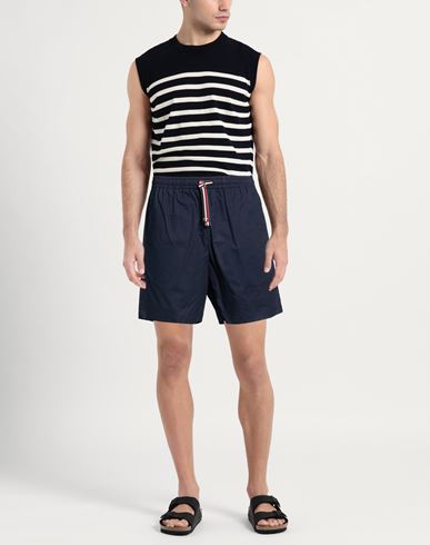 Man Shorts & Bermuda Shorts Midnight blue Size 34 Cotton