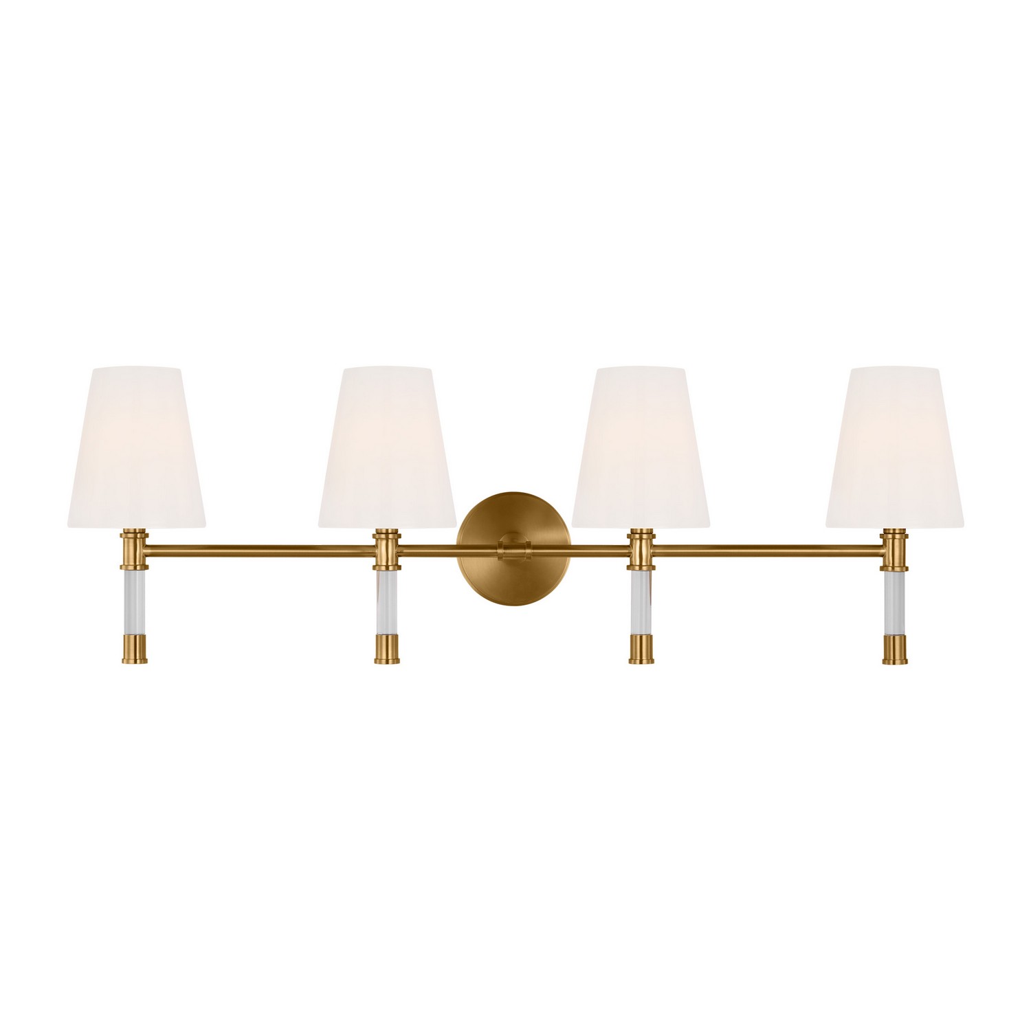 Hanover 3-Light Bathroom Vanity Light in Burnished Bra