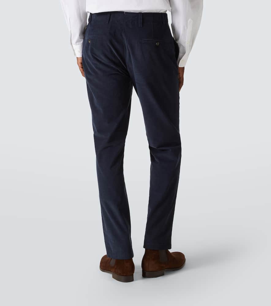 Cotton corduroy straight pants