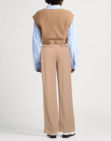 Essentials Woman Pants Camel Size 6 Polyester