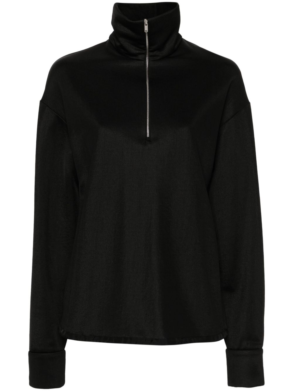 Half-zipped sweatshirt - Black