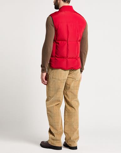 Man Vest Red Size 40 Polyester