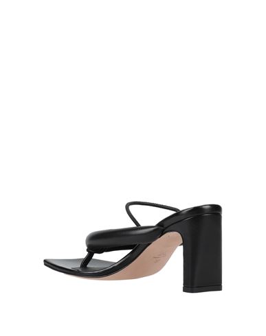 Kallistè Woman Thong sandal Black Size 7 Leather