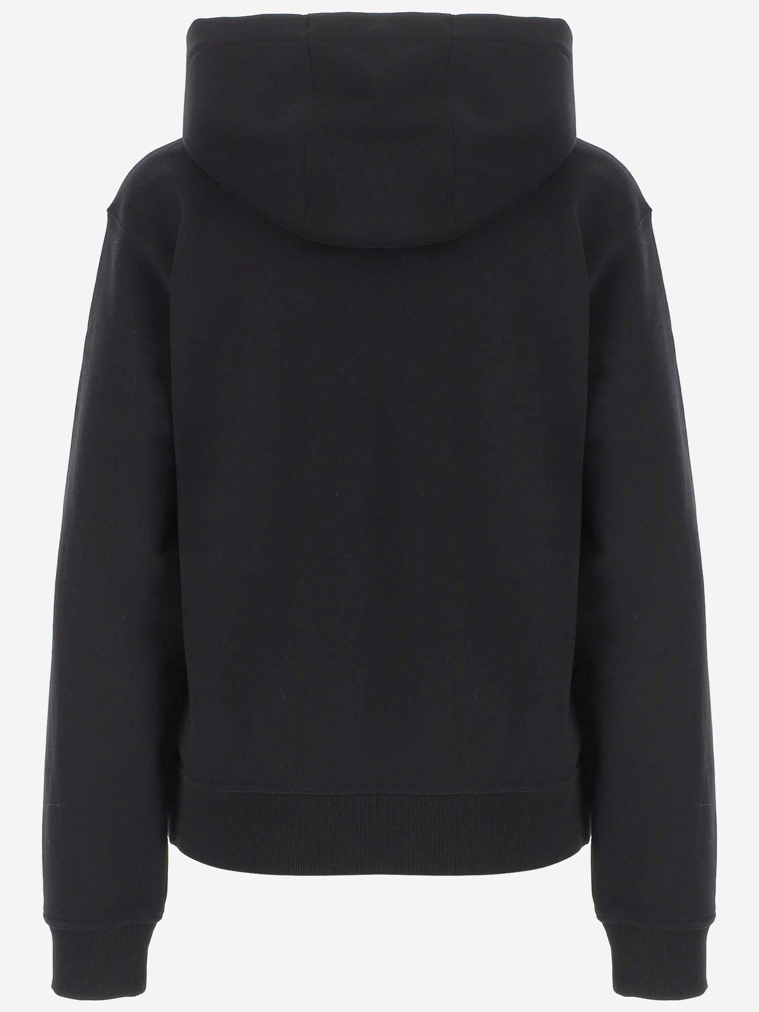 Cotton Hooded Hoodie — Black