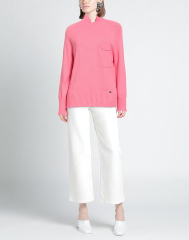 Woman Turtleneck Pink Size S Viscose, Polyester, Polyamide