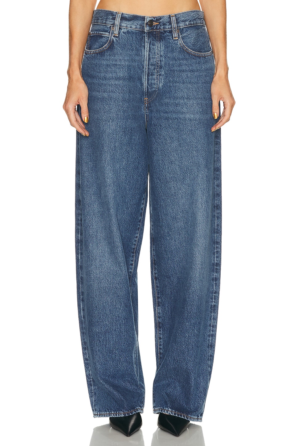 FRAME X Amelia Gray The Detour Jeans in Gear - Blue. 23 also , 24, 25, 26, 28, 29