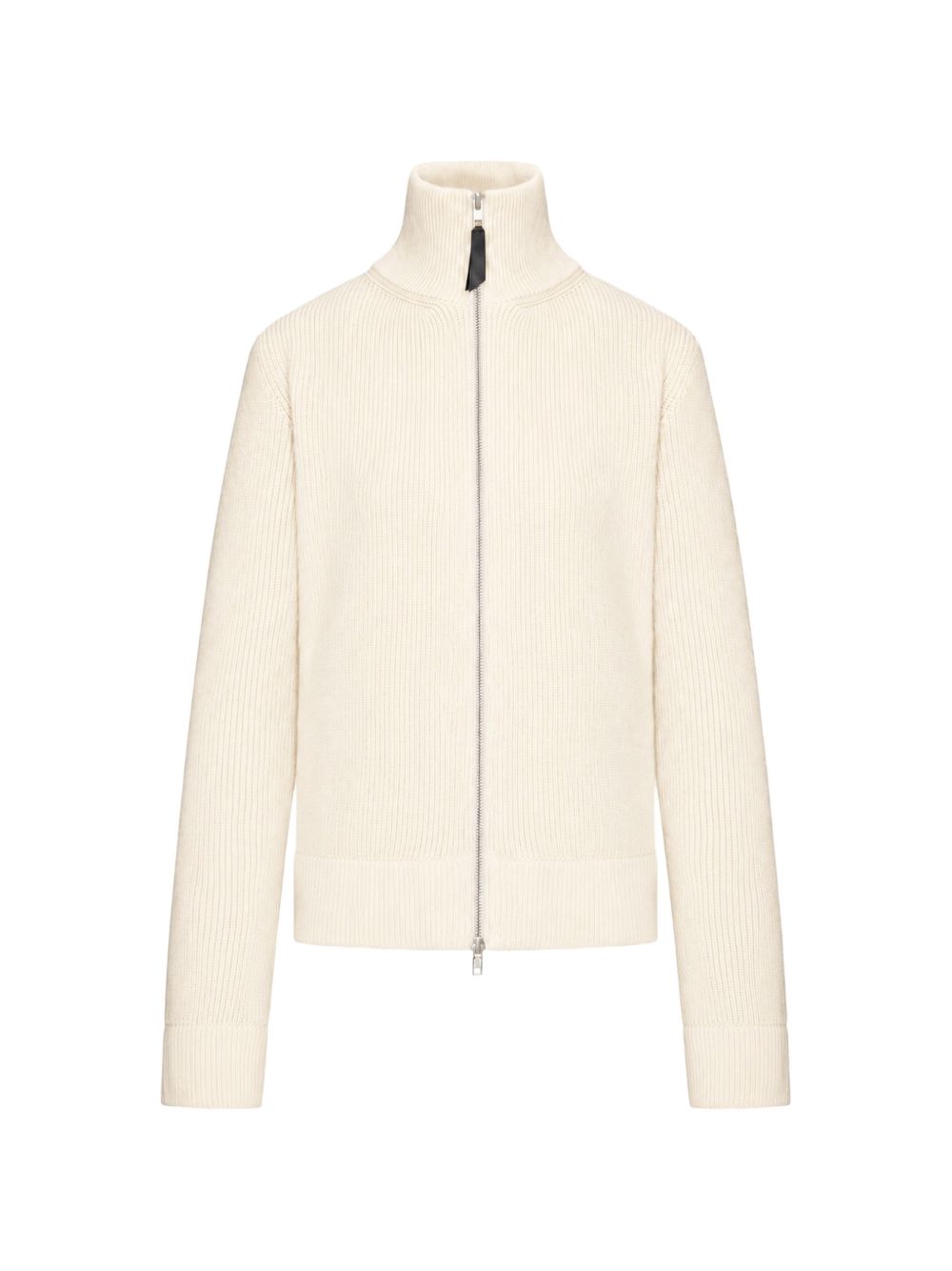 Ribbed Wool Cardigan — Cream