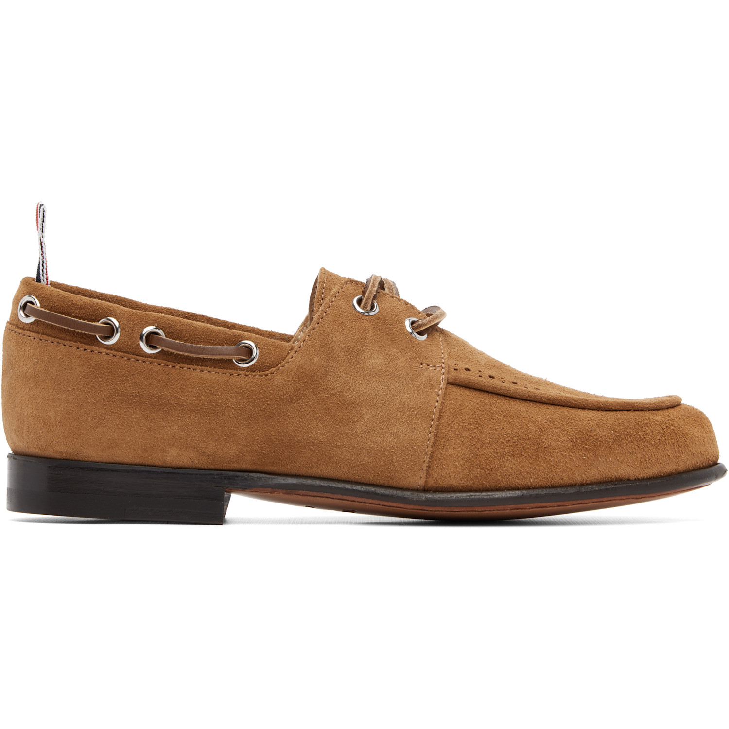 Tan Suede Flex Leather Sole Boat Shoes