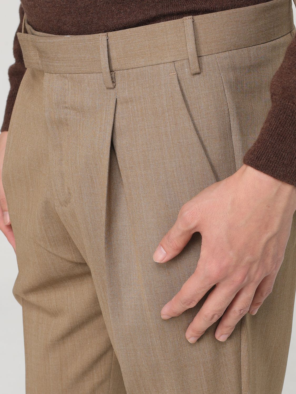 Straight-leg tailored trousers - Blue
