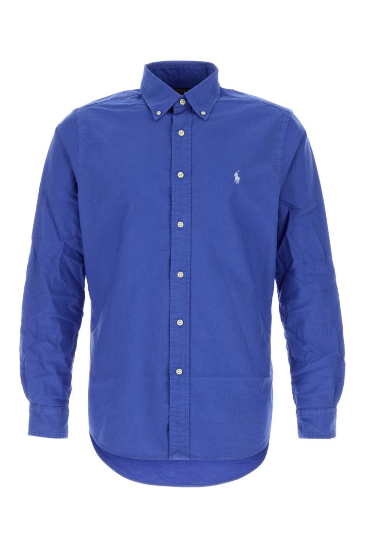 Blue Oxford Shirt Newirisbluewpp Exterior: Cotton Camicie - Men