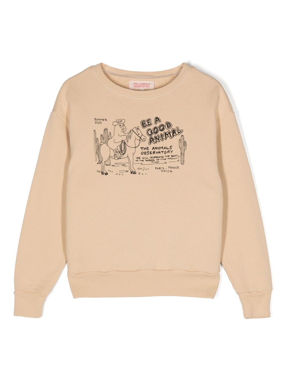 Bear cotton sweatshirt - White
