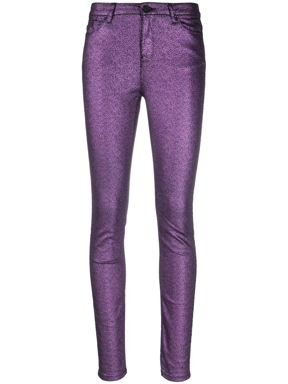 Metallic skinny jeans - Purple