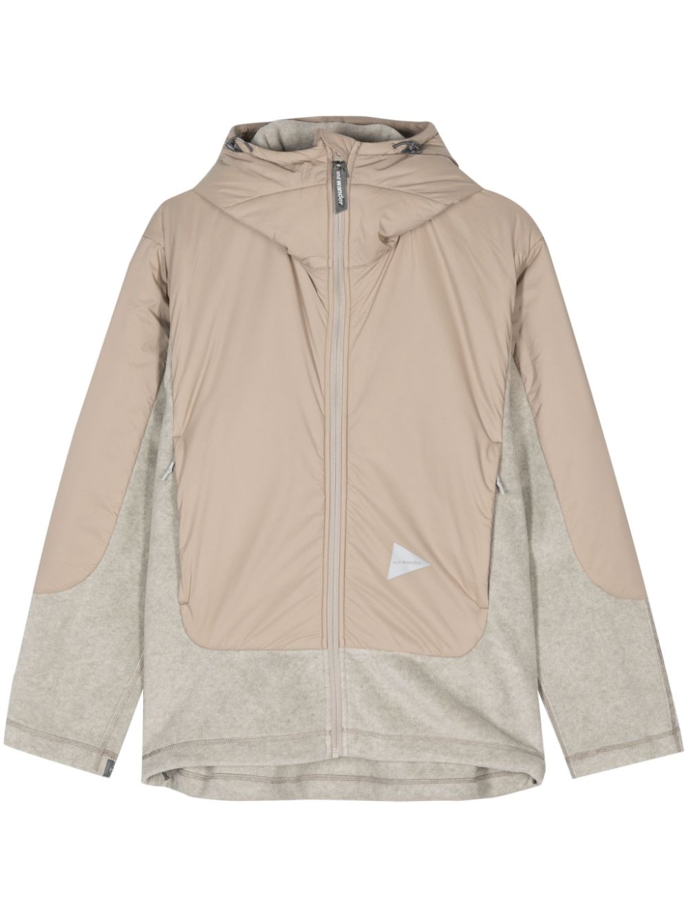 Logo-print jacket - Neutrals